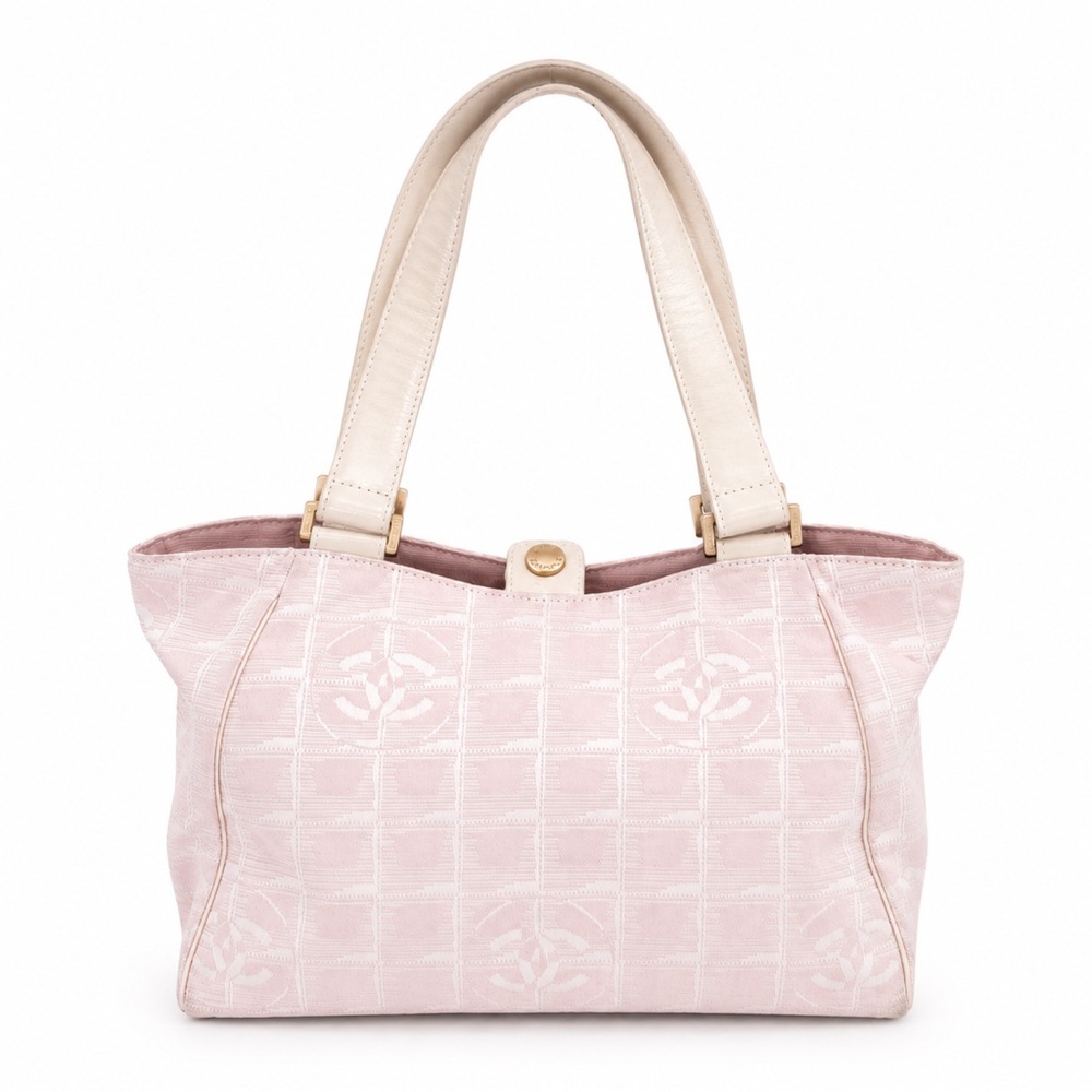 Chanel CC Baby Pink Canvas Tote Bag